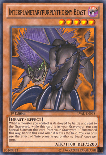 Interplanetarypurplythorny Beast - LVAL-EN098 Common Unlimited