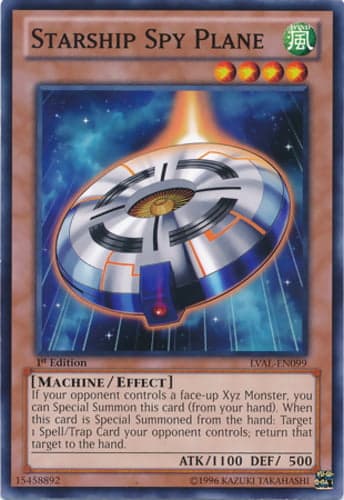 Starship Spy Plane - LVAL-EN099 Common 1st Edition