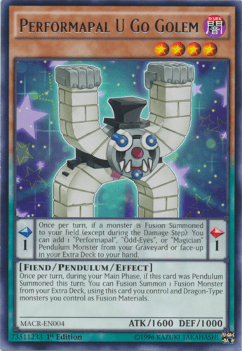 Performapal U Go Golem - MACR-EN004 Rare Unlimited