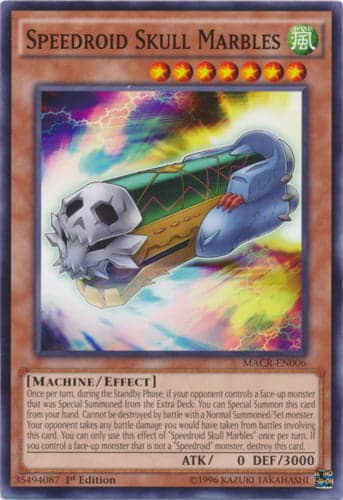 Speedroid Skull Marbles - MACR-EN006 Common 1st Edition