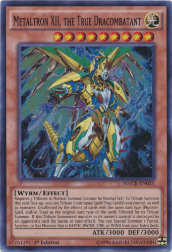 Metaltron XII, the True Dracombatant - MACR-EN025 Super Rare 1st Edition