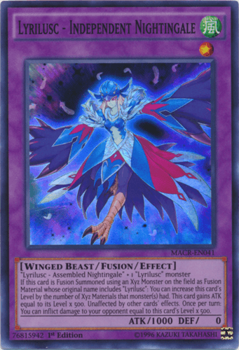 Lyrilusc - Independent Nightingale - MACR-EN041 Super Rare Unlimited