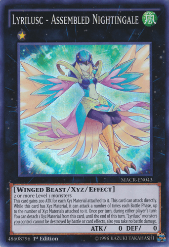 Lyrilusc - Assembled Nightingale - MACR-EN043 Super Rare 1st Edition