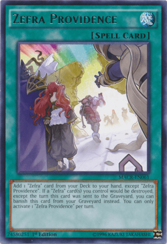 Zefra Providence - MACR-EN061 Rare 1st Edition