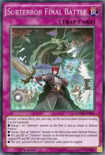 Subterror Final Battle - MACR-EN085 Rare Unlimited