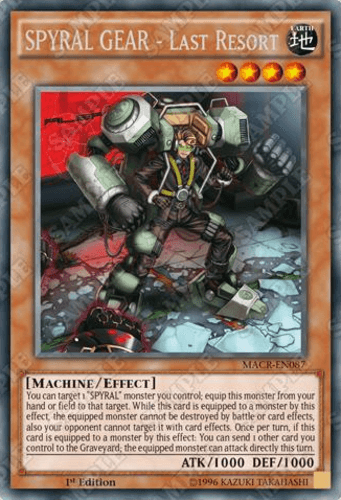 SPYRAL GEAR - Last Resort - MACR-EN087 Rare Unlimited
