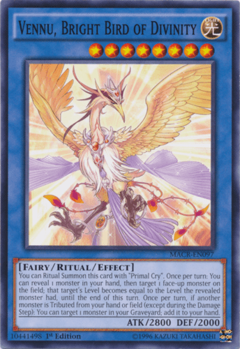 Vennu, Bright Bird of Divinity - MACR-EN097 Common 1st Edition