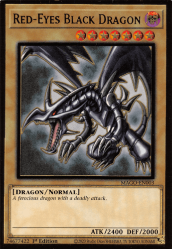 Red-Eyes Black Dragon - MAGO-EN003 Premium Gold Rare 1st Edition