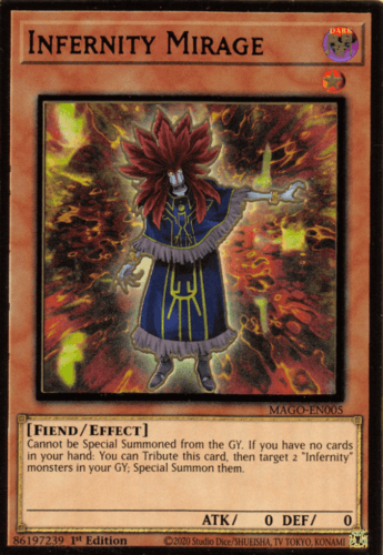 Infernity Mirage - MAGO-EN005 Premium Gold Rare 1st Edition