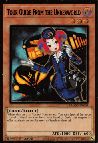 Tour Guide From the Underworld - MAGO-EN007 Premium Gold Rare 1st Edition