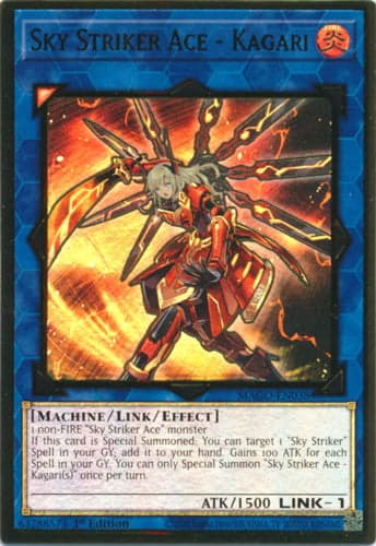 Sky Striker Ace - Kagari - MAGO-EN038 Premium Gold Rare 1st Edition