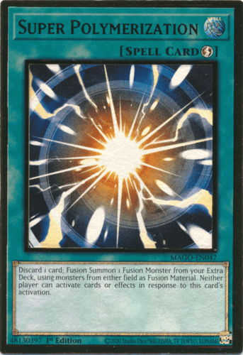 Super Polymerization - MAGO-EN047 Premium Gold Rare 1st Edition
