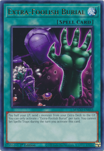 Extra-Foolish Burial - MAGO-EN055 Rare 1st Edition