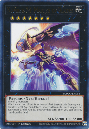 Number 74: Master of Blades - MAGO-EN058 Rare 1st Edition