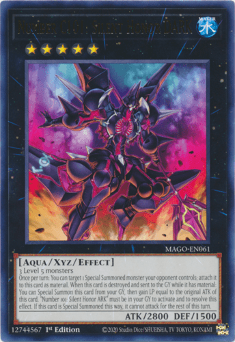 Number C101: Silent Honor DARK - MAGO-EN061 Rare 1st Edition