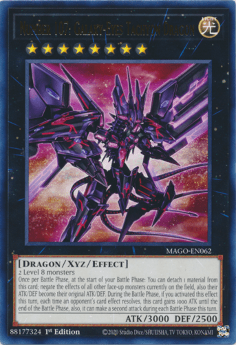 Number 107: Galaxy-Eyes Tachyon Dragon - MAGO-EN062 Rare 1st Edition