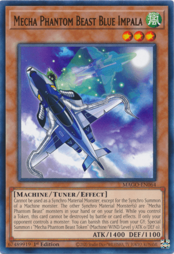 Mecha Phantom Beast Blue Impala - MAGO-EN064 Rare 1st Edition