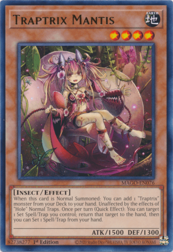 Traptrix Mantis - MAGO-EN076 Rare 1st Edition