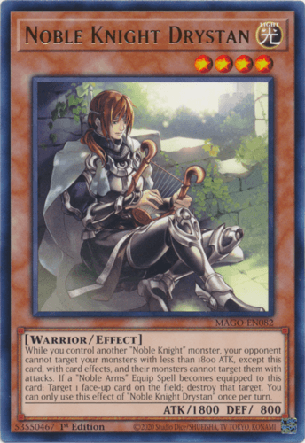 Noble Knight Drystan - MAGO-EN082 Rare 1st Edition