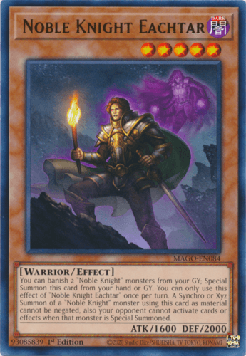 Noble Knight Eachtar - MAGO-EN084 Rare 1st Edition