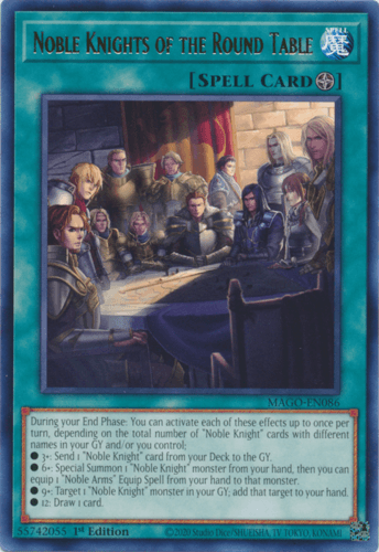 Noble Knights of the Round Table - MAGO-EN086 Rare 1st Edition