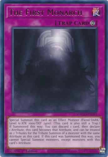 The First Monarch - MAGO-EN091 Rare 1st Edition