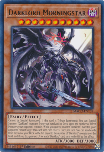 Darklord Morningstar - MAGO-EN105 Rare 1st Edition