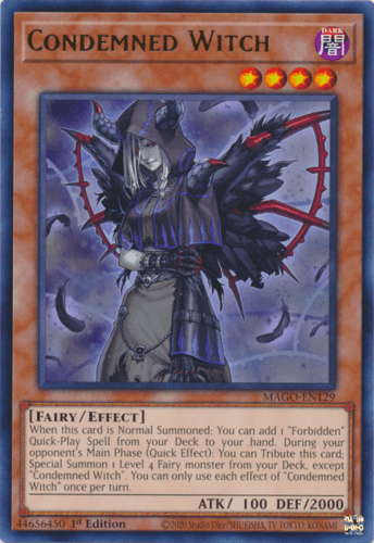 Condemned Witch - MAGO-EN129 Rare 1st Edition