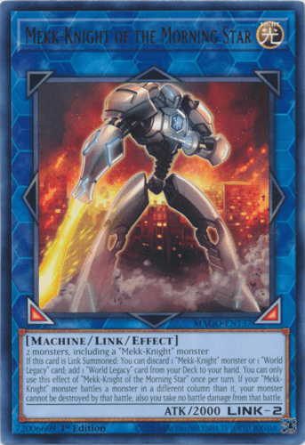 Mekk-Knight of the Morning Star - MAGO-EN137 Rare 1st Edition