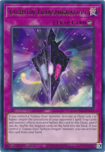 Tachyon Transmigration - MAGO-EN159 Rare 1st Edition