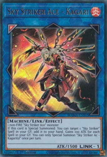 Sky Striker Ace - Kagari - MAMA-EN005 Ultra Rare 1st Edition