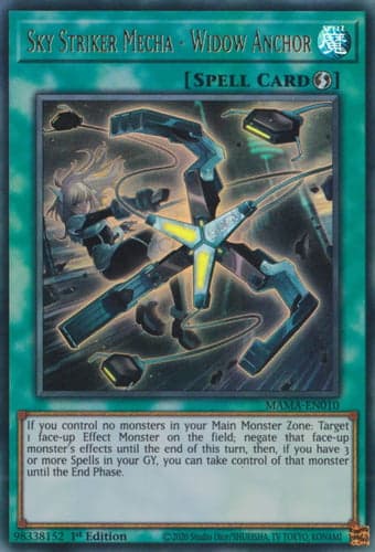 Sky Striker Mecha - Widow Anchor - MAMA-EN010 Ultra Rare 1st Edition