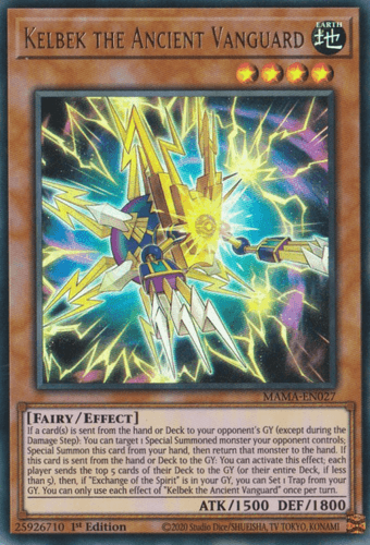 Kelbek the Ancient Vanguard - MAMA-EN027 Ultra Rare 1st Edition