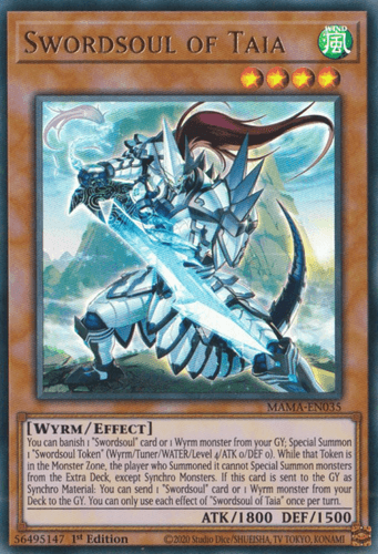 Swordsoul of Taia - MAMA-EN035 Ultra Rare 1st Edition