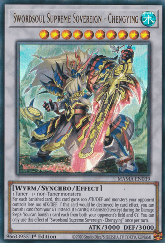 Swordsoul Supreme Sovereign - Chengying - MAMA-EN039 Ultra Rare 1st Edition