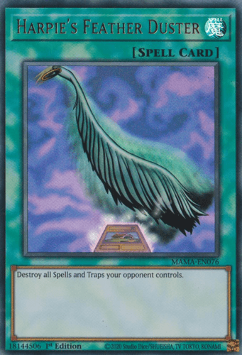 Harpie's Feather Duster - MAMA-EN076 Ultra Rare 1st Edition