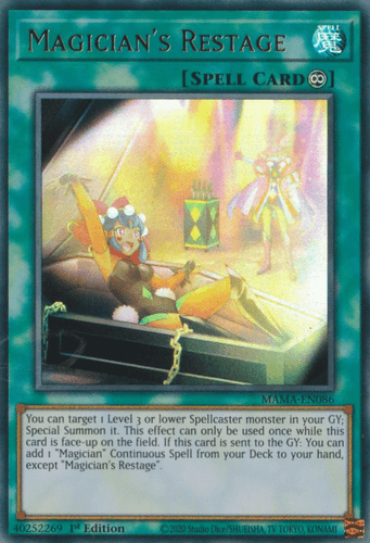 Magician's Restage - MAMA-EN086 Ultra Rare 1st Edition