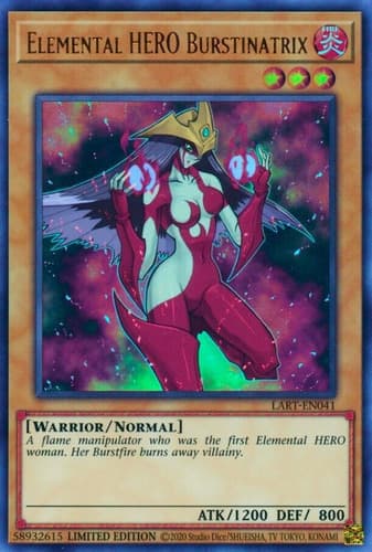 Elemental HERO Burstinatrix - MDP2-EN003 Rare Limited Edition