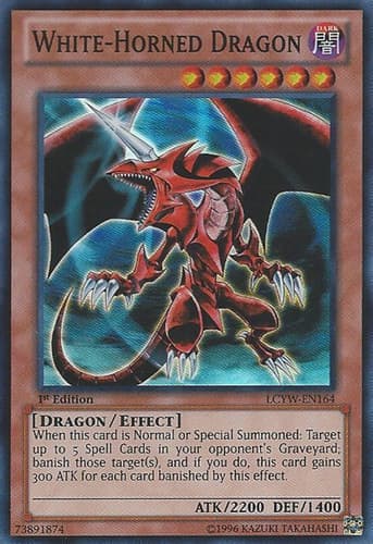 White-Horned Dragon - MDP2-EN006 Rare Limited Edition