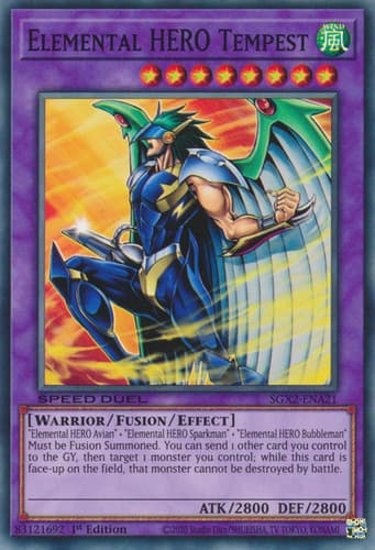 Elemental HERO Tempest - MF02-EN001 Rare Limited Edition