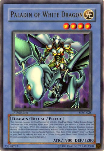 Paladin of White Dragon - MFC-026 Ultra Rare 1st Edition