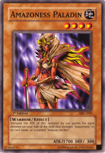 Amazoness Paladin - MFC-059 Common 1st Edition