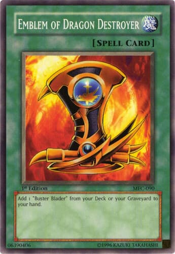 Emblem of Dragon Destroyer - MFC-090 Common 1st Edition