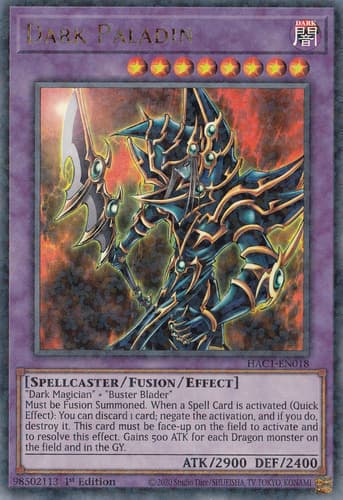 Dark Paladin - MFC-105 Ultra Rare 1st Edition