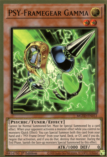 PSY-Framegear Gamma - MGED-EN012 Premium Gold Rare 1st Edition