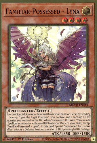 Familiar-Possessed - Lyna - MGED-EN013 Premium Gold Rare 1st Edition