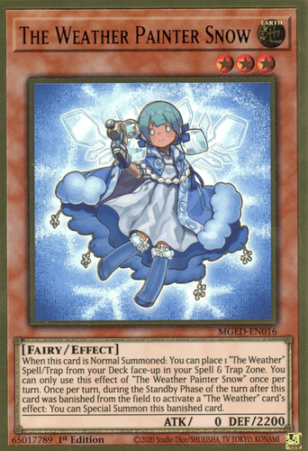 The Weather Painter Snow - MGED-EN016 Premium Gold Rare 1st Edition