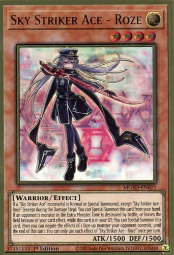 Sky Striker Ace - Roze - MGED-EN021 Premium Gold Rare 1st Edition