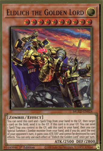 Eldlich the Golden Lord - MGED-EN024 Premium Gold Rare 1st Edition