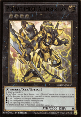 Primathmech Alembertian - MGED-EN030 Premium Gold Rare 1st Edition
